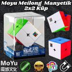 Orijinal MoYu Meilong 2x2 Manyetik Küp Kutulu - Moyu Speed Cube - Moyu 2x2 Zeka Küpü - Zeka Küpü - M