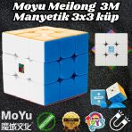 Orijinal Moyu Meilong 3X3 Manyetik Küp 3M - Moyu Speed Cube - Moyu 3X3 Zeka Küpü - Zeka Küpü - Magnetic Cube
