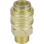 Orijinal Nipel R3/8" (Erkek) (Kompresör Aksesuarı, Sağlam Pirinçten Yapılmış, Pnömatik Hortumlar Için) - 4139208 - standart