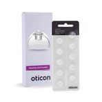 Orijinal Oticon İşitme Cihazı Kubbeleri MiniFit Tek Havalandırma Bas 10 mm (0,39 inç - Büyük), Oticon Markalı OEM Danimarka Değiştirmeleri, Optimum Performans için Otantik Aksesuarlar - 1 Paket / 10