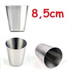 ORİJİNAL PASLANMAZ ÇELİK SU BARDAĞI 8,5x6,7cm 10 ADET BARDAK