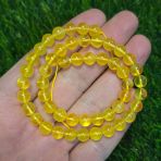 Orijinal Sarı Damla Kehribar 8 Mm