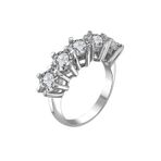Orijinal Swarovski 6 Tırnak Beştaş 925 Gümüş Yüzük