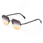 Orijinal Vintage Tarz Gradient Dikdörtgen Unisex Güneş Gözlüğü (Renkli)