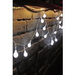 Orijinaldükkan 4 Metre Beyaz LED Işıklı Ampul Toplar Dizeleri Dekoratif Pilli Ev Aydınlatma