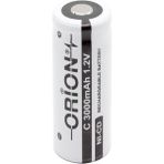 Orion 1.2V NI-CD C Orta Boy 3000 mAh 2 Adet Şarj Edilebilir Başsız Pil
