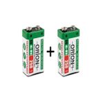 Orion 250 Mah 9V Ni-Mh Şarj Edilebilir Dökme Pil 2 Adet Erpilsan Elektronik - 2'li