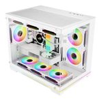 Orion Neon 6X Argb Fan Kumanda Ve Kontrolcü Micro Atx Boş Bilgisayar Kasası Beyaz