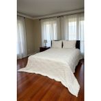 Orion Seri Wellsoft Çift Kişilik Yatak Örtüsü Seti 230×250 + 2 Yastık Kılıfı Battaniye - Ekru - 230 x 250 cm