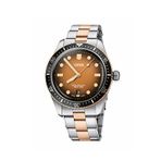 Oris 01 733 7707 4356-07 8 20 17 Divers Sixty Five Gri Bronz Çelik Erkek Kol Saati