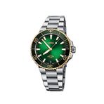 Oris 400 01 400 7769 6357-07 8 22 09PEB Aquis Date Calibre Gri Çelik Erkek Kol Saati
