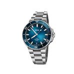 Oris Aquis Date 400 01 400 7790 4135-07 8 23 02peb Gri Çelik Erkek Kol Saati - Mavi