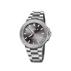 Oris Aquis Date Relief Çelik Erkek Kol Saati - Gri