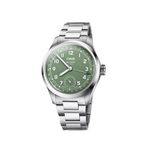 Oris Big Crown Pointer date Calibre Metalik Gri Çelik Erkek Kol Saati - Yeşil