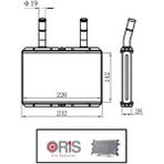 Oris Kalorifer Radyatör H100 04+ Bongo (142X226X26) Alüminyum 97318-4F000 KHY01026