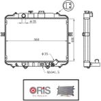 Oris Motor Radyatör Hyundaı H100 93+ 2.4/2.5d L300 86-06 2.5d 25300-43820 BHY051022