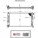 Oris Motor Radyatör Vectra B 95+ Manuel V. 1.6 1.8 2.0 2.2 2.2tdı 1300185 BOP101022