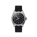 Oris Propilot Date Deri Erkek Kol Saati - Siyah