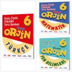 Orjin 6. Sınıf Türkçe & Matematik & Fen Soru Bankası