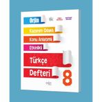 Orjin 8.Sınıf Türkçe Defteri Kurmay Yayınevi