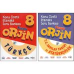 Orjin 8. Sınıf Türkçe+İnkılap Konu Özetli Soru Bankası (2 Kitap)
