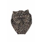 Orjin Baby Leopar Desenli Fiyonklu Kız Bebek Bonesi