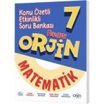 Orjin Okul 2026 7. Sınıf Matematik Konu Özetli Soru Bankası