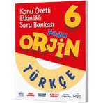 Orjin Yayınları Orjin 6. Sınıf Türkçe Konu Özetli Soru Bankası