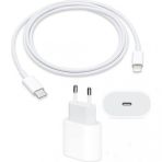 Orjinal Apple İphone 13 Mini 20W Hızlı Şarj Aleti Seti Usb-C Mhje3tu-A + Mqgj2zm/A (Kablo Dagil) Aplee20w00671