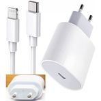 Orjinal Apple İphone 13 Pro Max 20W Hızlı Şarj Aleti Seti Usb-C Mhje3tu-A + Mqgj2zm/A (Kablo Dagil) Aplee20w00620
