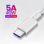 Orjinal Huawei Nova 9 Type C 5A 1M Mor Hızlı Şarj Ve Data Kablosu Hmorkab5a0734