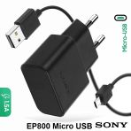 Orjinal Sony Ericsson Ep800 2.0 Hızlı Şarj Aleti Ve Micro Usb Data Kablosu Ceptelb024210