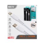 Orjinal Tonex Ma73 Iphone 13 Pro Uyumlu Usb-c Lightning Hızlı Şarj Kablosu 1m