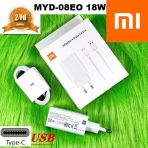 Orjinal Xiaomi Mi Pad 4 Type-C Data Kablo Ve 18W 2A Mdy08eo Hızlı Şarj Cihazı Mdy08eo000214