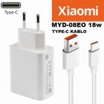 Orjinal Xiaomi Mi Pad 4 Type-C Data Kablo Ve 18W 2A Mdy08eo Hızlı Şarj Cihazı Mdy08eo001114