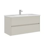 Orka Arno 100 Cm Çekmeceli Lavabolu Banyo Alt Dolabı Bej