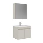 Orka Arno 65 Cm Kapaklı Banyo Dolabı Takımı Bej