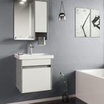 Orka Aydos Gümüş 55 cm Banyo Dolabı