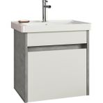 Orka Aydos Gümüş 55 cm Banyo Dolabı
