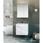 Orka Bafa 60 Cm Banyo Dolabı Takım Beyaz
