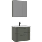 Orka Banyo Bari 65 cm Banyo Dolabı Takımı - Mat Yeşil