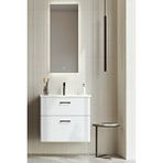 Orka Bari 65 Cm Mat Beyaz Banyo Dolabı Takımı (ledli Ayna) Çok Renkli