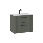 Orka Bari 65 Cm Mat Yeşil Banyo Dolabı Alt Modül Lavabo