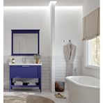 Orka Bastle 100 Cm Mat Lacivert Banyo Dolabı Takımı