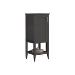 Orka Bastle 40 cm Mdf Mat Antrasit Banyo Boy Dolabı