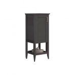 Orka Bastle 40 cm Mdf Mat Antrasit Banyo Boy Dolabı