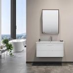 Orka Clay 100 Cm Beyaz Çekmeceli Banyo Dolabı Takımı Çok Renkli