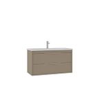 Orka Clay 100 Cm Çift Çekmeceli Lavabolu Banyo Alt Dolabı Bej