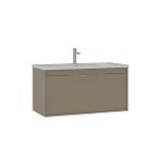 Orka Clay 100 Cm Lavabolu Banyo Alt Dolabı Bej