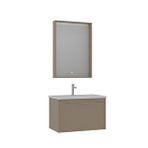 Orka Clay 80 Cm Banyo Dolabı Takımı Bej